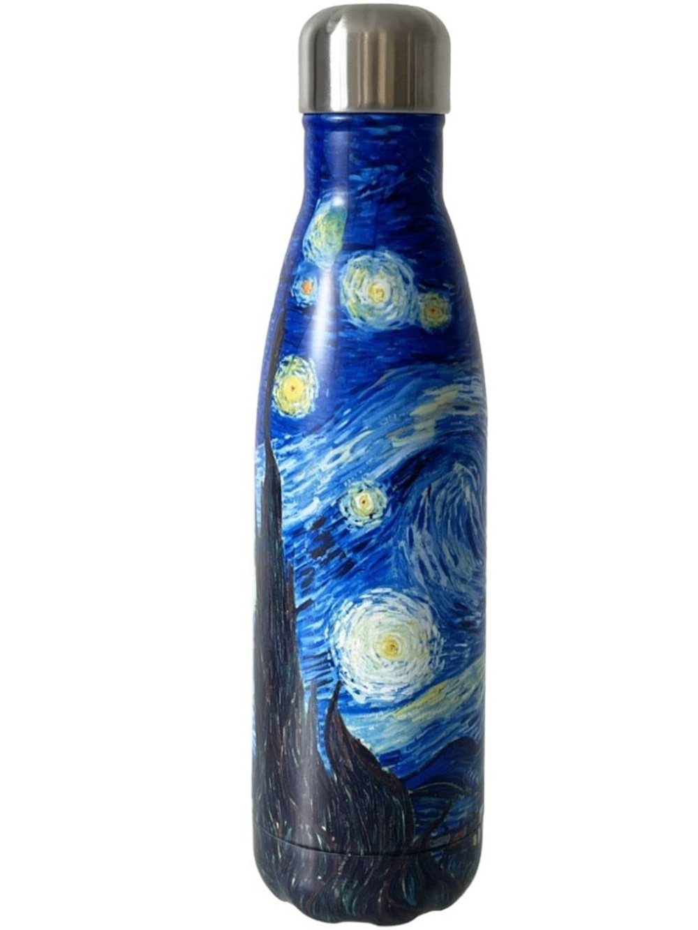 Blue 'Starry Night' Decorative Water Bottle - Artist Print
